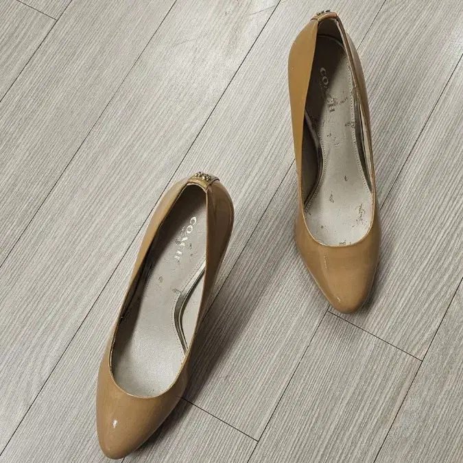 정품 코치 누드힐 9.5cm Coach nude heels 245