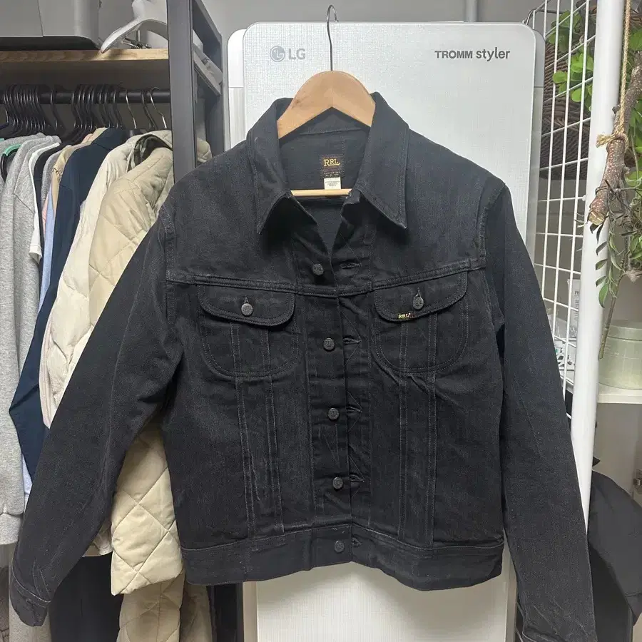 RRL (더블알엘) 트러커 자켓 블랙 LOT271 M 사이즈