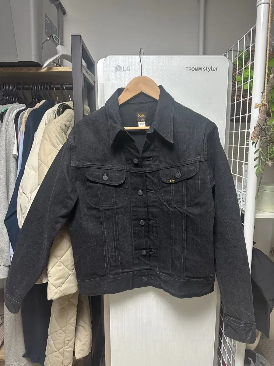 RRL (더블알엘) 트러커 자켓 블랙 LOT271 M 사이즈