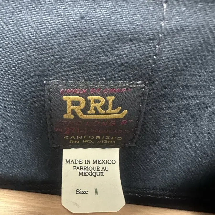 RRL (더블알엘) 트러커 자켓 블랙 LOT271 M 사이즈