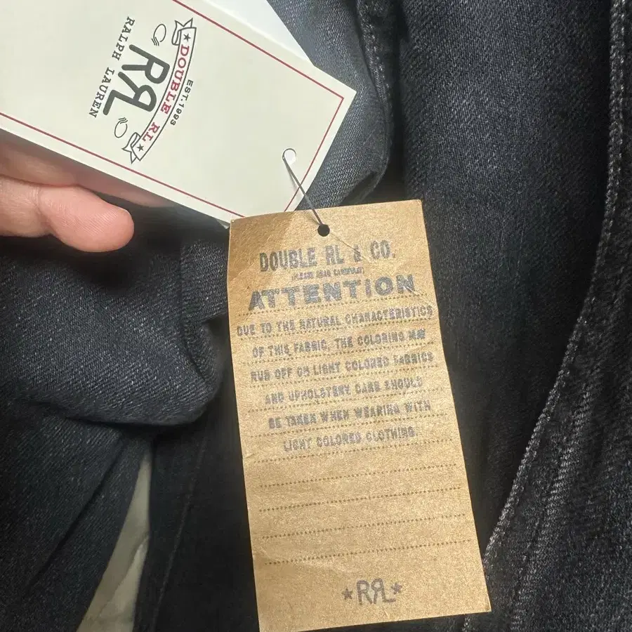 RRL (더블알엘) 트러커 자켓 블랙 LOT271 M 사이즈