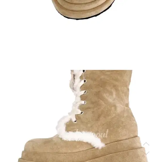 루루서울 winter angel fur boots 엔젤 퍼부츠 베이지