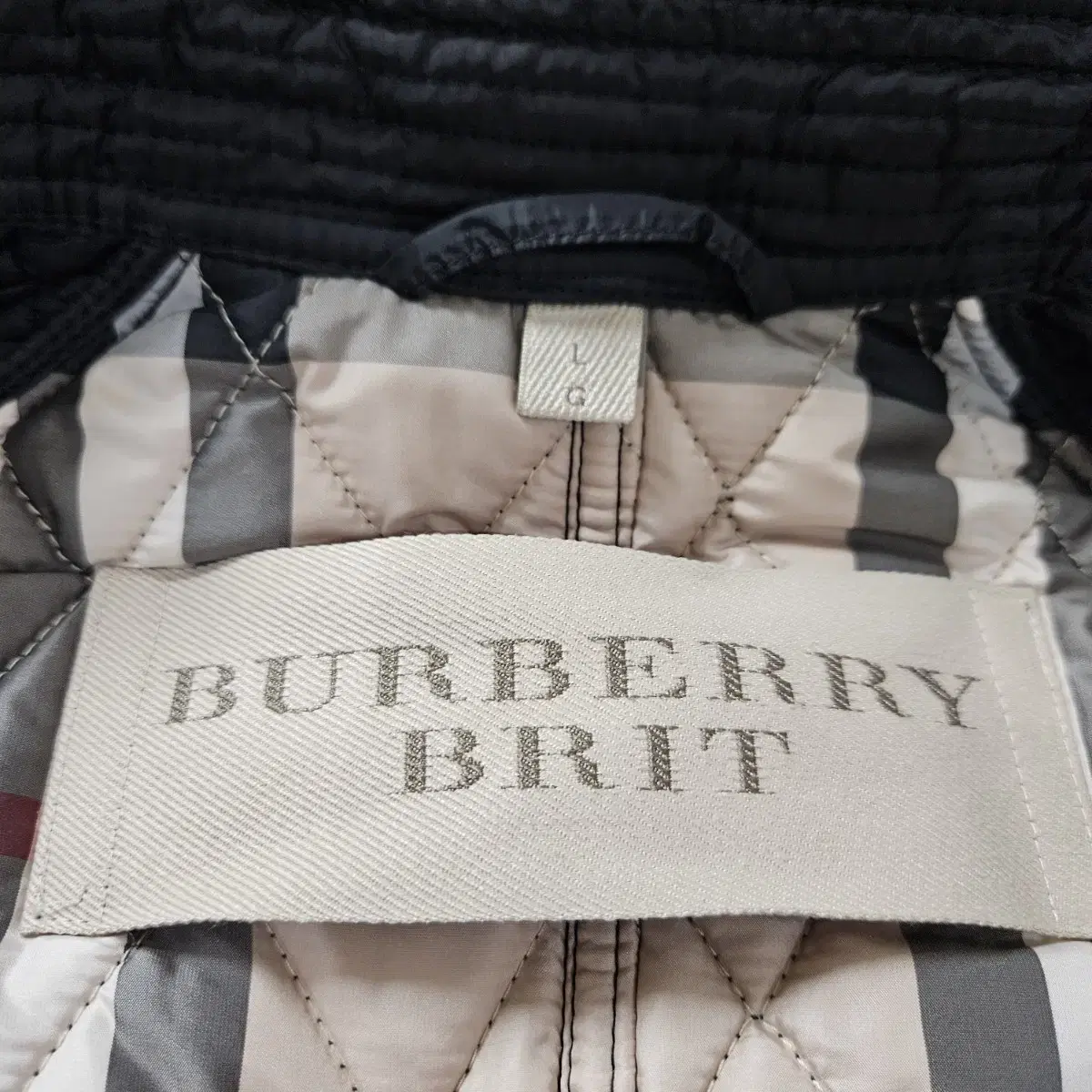 버버리 BURBERRY 다이아몬드 퀼팅코트  L