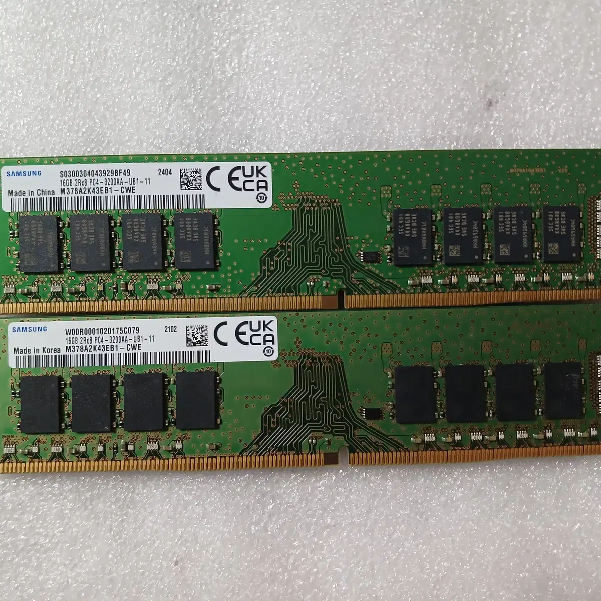 삼성 ddr4 3200aa 64gb(16x4)