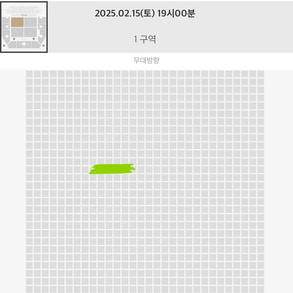 미세스그린애플 콘서트 내한 2/15 토요일 첫콘 스탠딩 1구역 37n