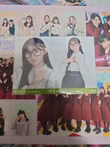 노기자카46 브로마이드 안경 코데 카와사키 사쿠라 세미 콤프