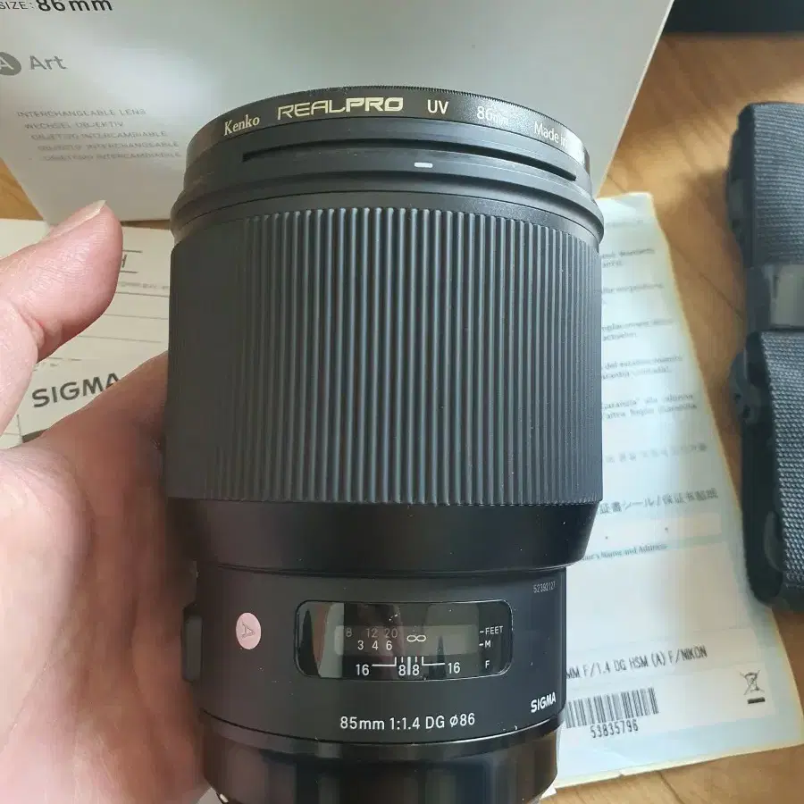 시그마아트85mm F1.4 캐논마운트