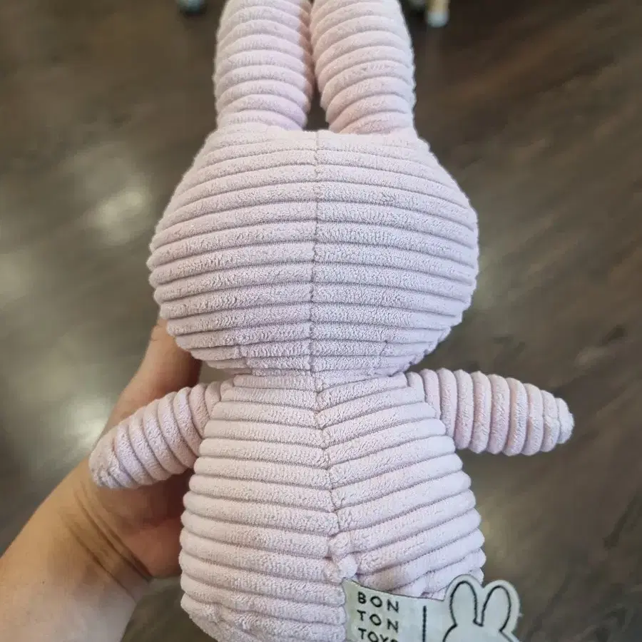 miffy 미피 코듀로이 토끼 애착 인형 핑크 - 23cm