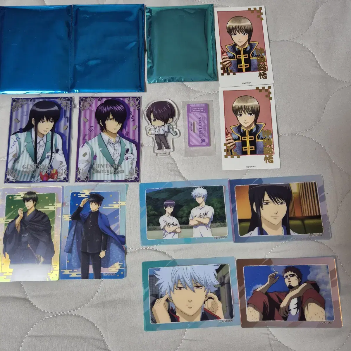 Gintama Yomiuri Land acrylic kard SD Aurora Art Collection Kuji Polaroid