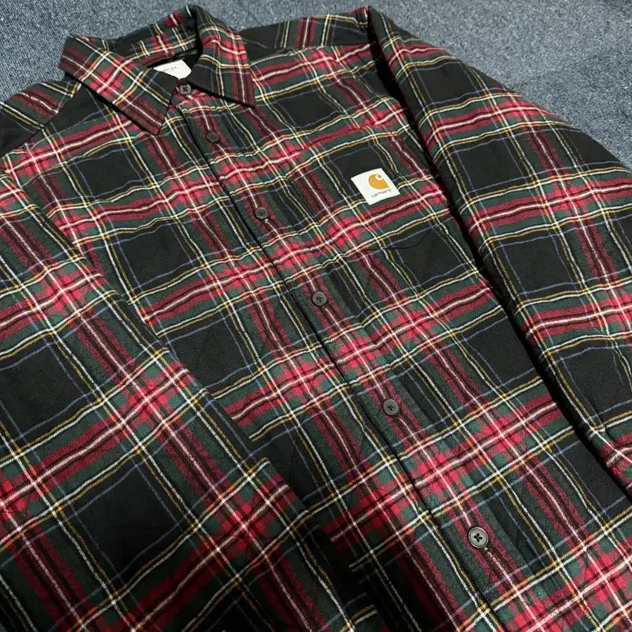 칼하트 wip wiles check shirt jacket L사이즈