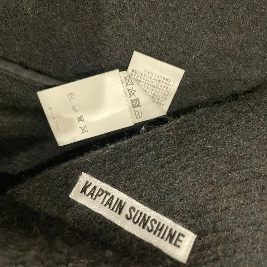 Kaptain sunshine 24fw 숏 트레블러 블랙