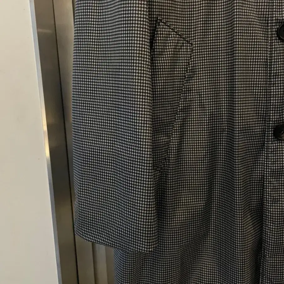 Prada nylon herringbone coat