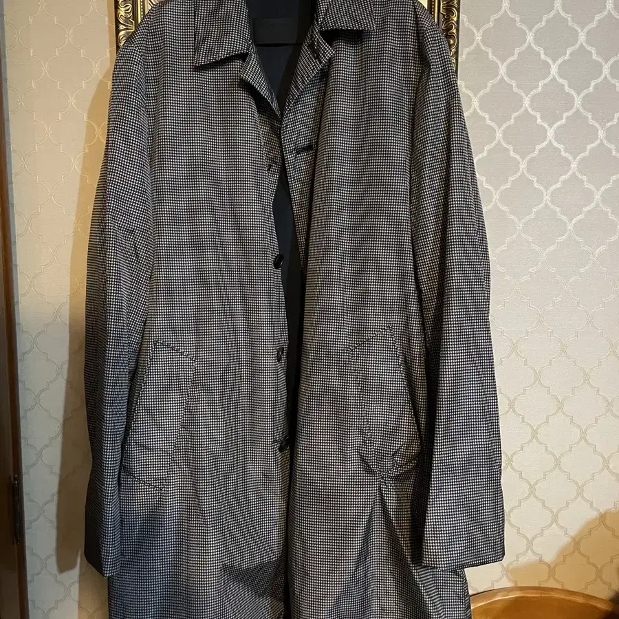 Prada nylon herringbone coat