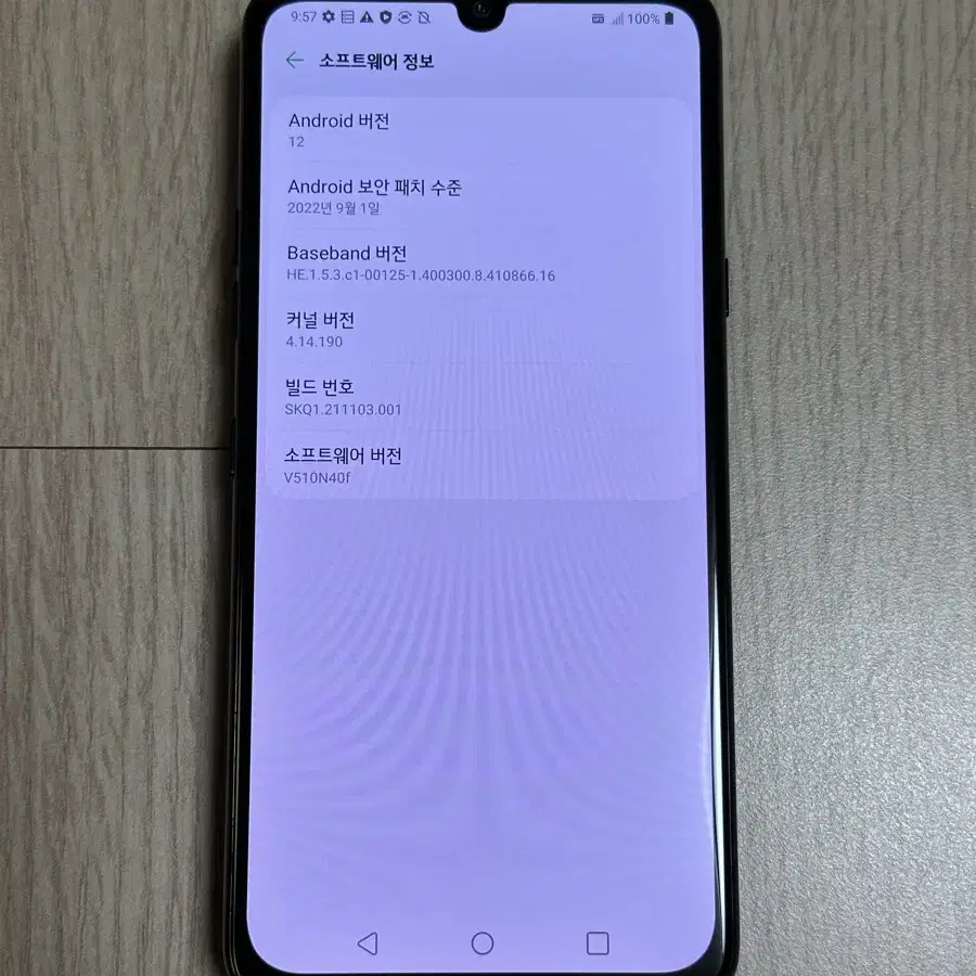 V510 LG V50S ThinQ 블랙 256GB