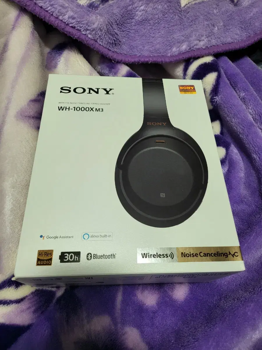 SONY WH-1000XM3 노이즈 캔슬링 헤드셋 박풀 판매 합니다