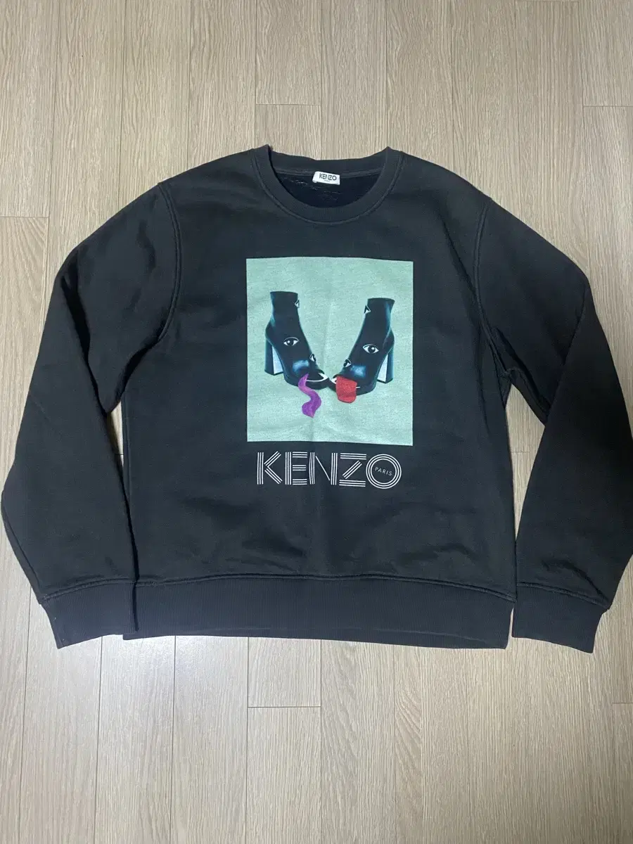 Kenzo 겐조 x 토일렛페이퍼 콜라보 한정판 기모 맨투맨 L 사이즈