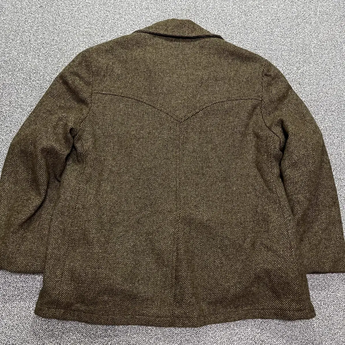 60s Woolrich USA 울리치 안감 퍼 글렌 체크 코트(46)