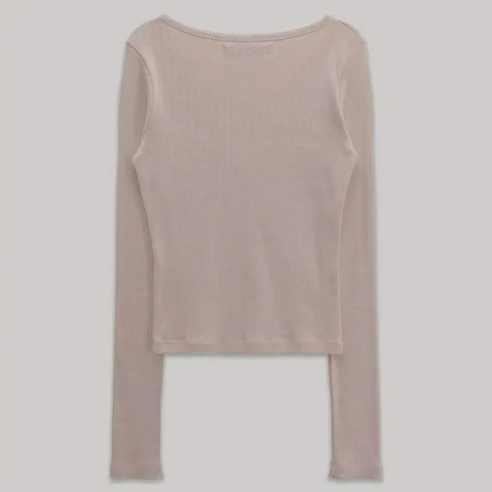 썸웨어버터 lace button long top pink