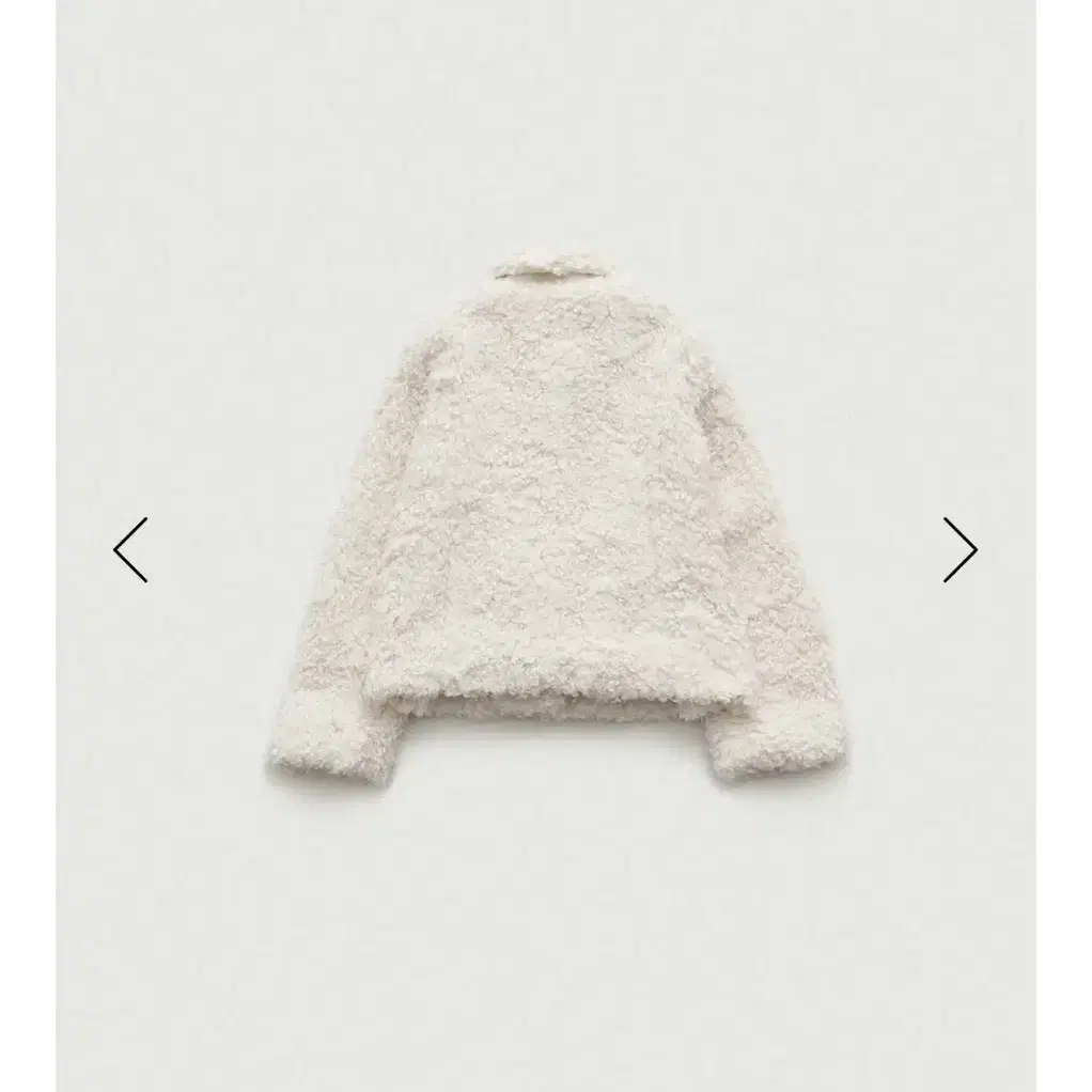 더바넷 Ivory Bouffant Eco-Fur Jacket