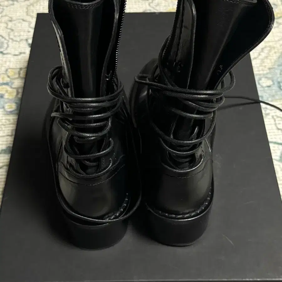 Ann demeulemeester 헨리카 백 레이스업 부츠 37.5