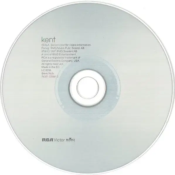 Kent - Isola (CD) 스웨덴반 초판 VG