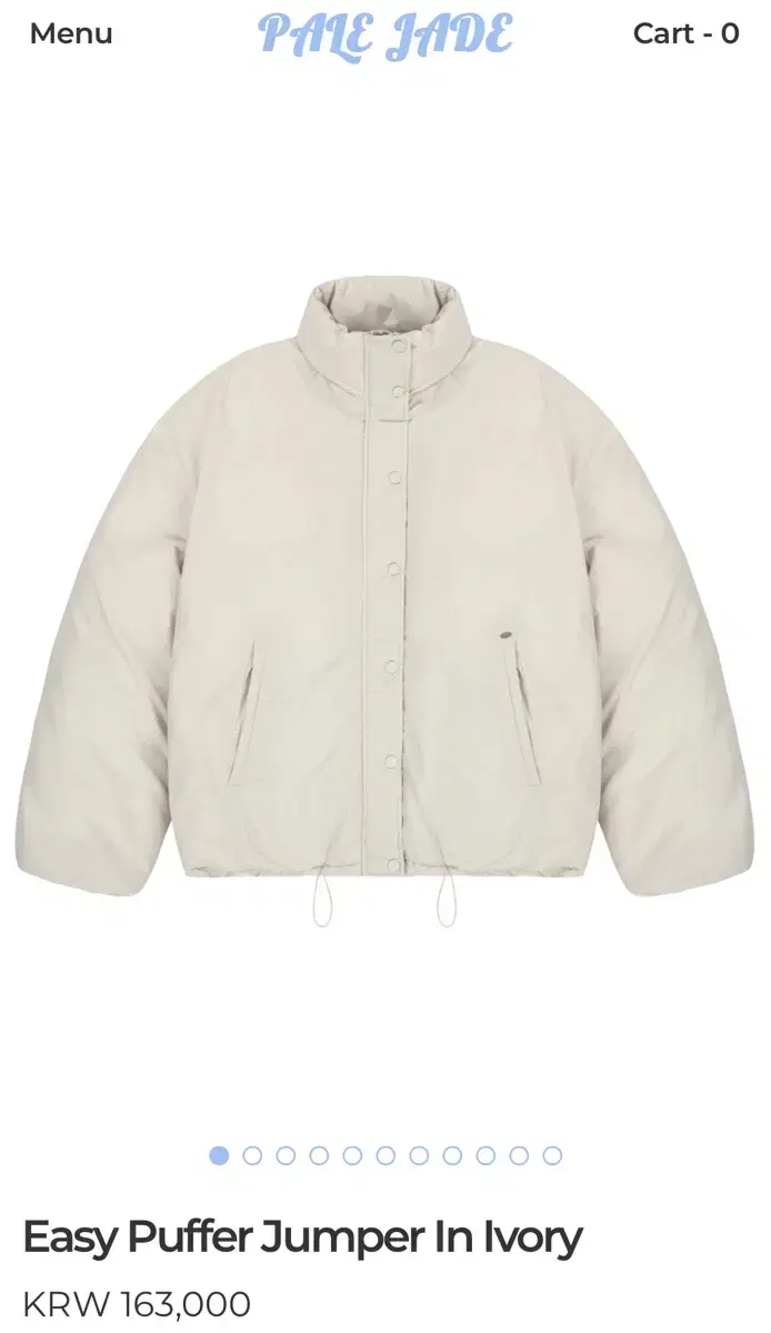 Easy Puffer Jumper In Ivory