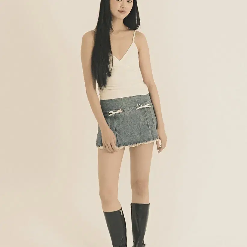 새상품) threetimes Perky denim skirt s사이즈