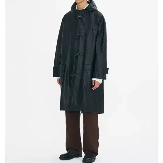 파르티멘토 레더 코트 Oversize Duffle Long Coat