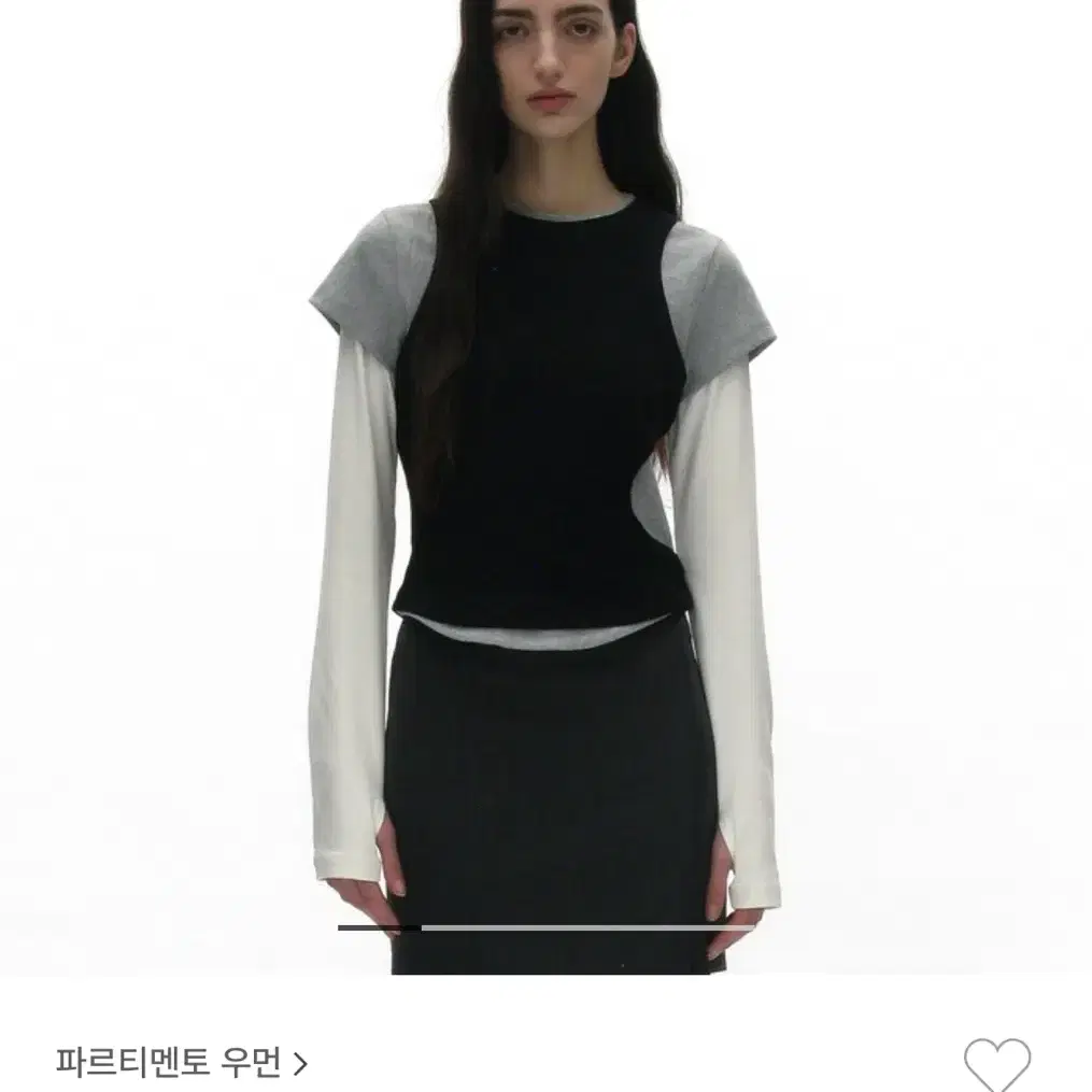 파르티멘토 레이어드탑 화이트