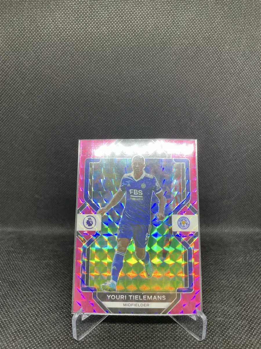 [50% OFF]Panini EPL Prism Leicester City yuri Tillemans Pink Mosaic