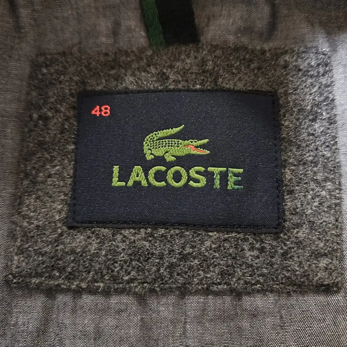 95)LACOSTE 라코스테 남성 울 하프코트