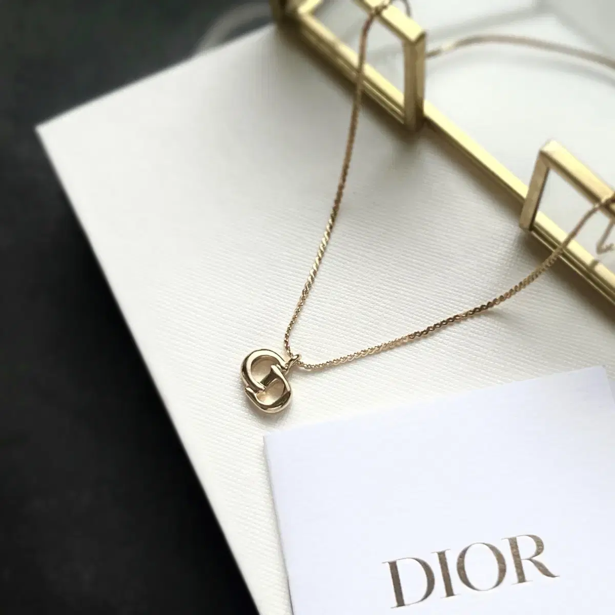 DIOR CD로고 빈티지 디올 목걸이