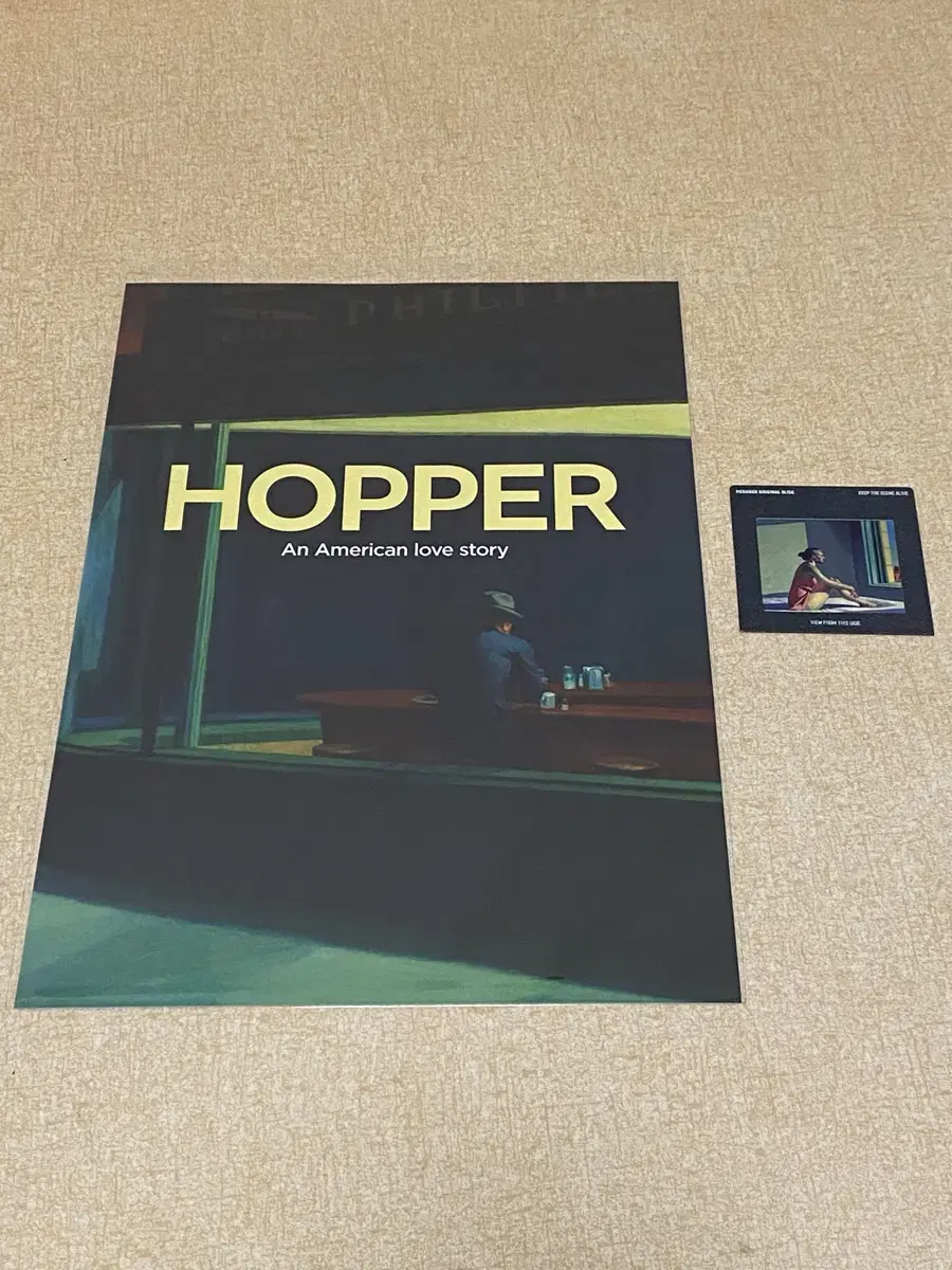 Original by Edward Hopper poster Original slide