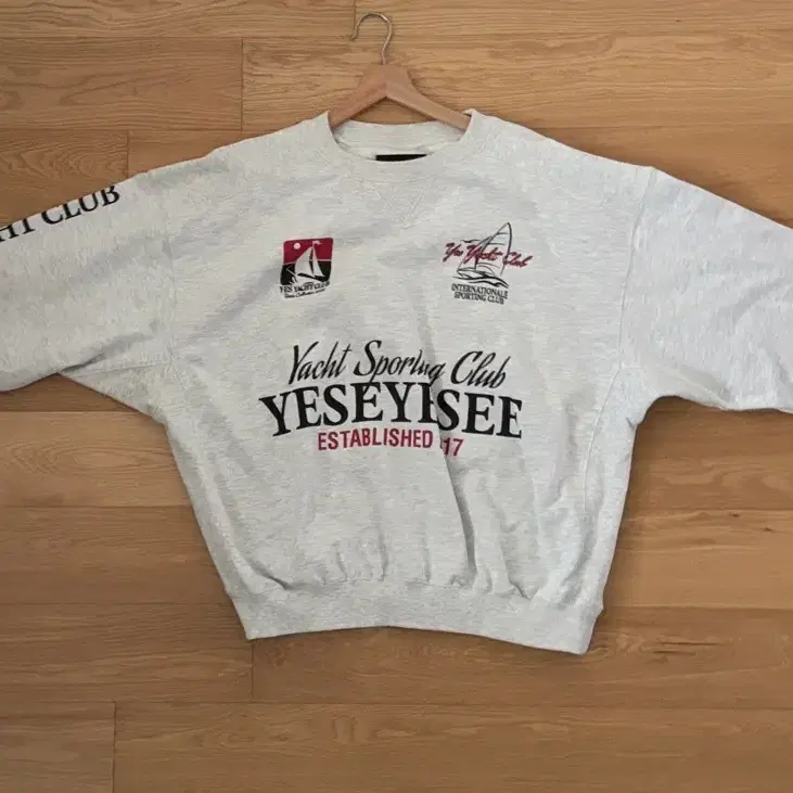 Y.E.S Yacht Sweatshirt Light Grey L