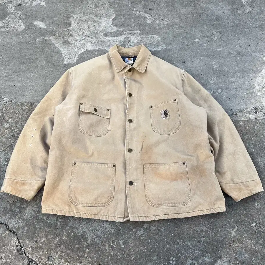 90s carhartt HARD FADED DIRTY 빈티지칼하트워크자켓