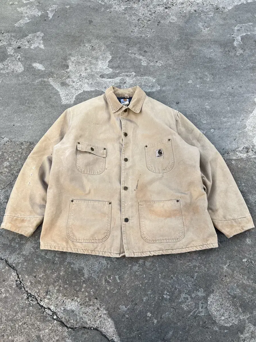 90s carhartt HARD FADED DIRTY 빈티지칼하트워크자켓