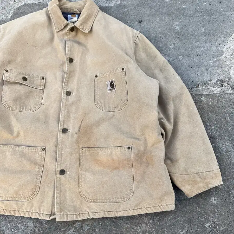 90s carhartt HARD FADED DIRTY 빈티지칼하트워크자켓