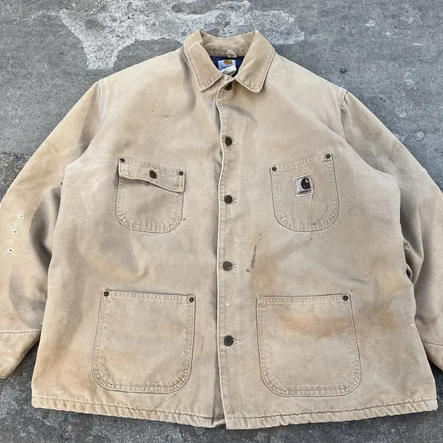 90s carhartt HARD FADED DIRTY 빈티지칼하트워크자켓