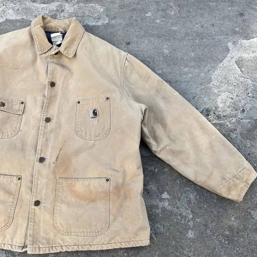 90s carhartt HARD FADED DIRTY 빈티지칼하트워크자켓