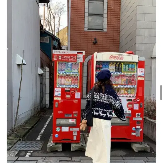 눈꽃 노드릭 아가일 떡볶이 니트