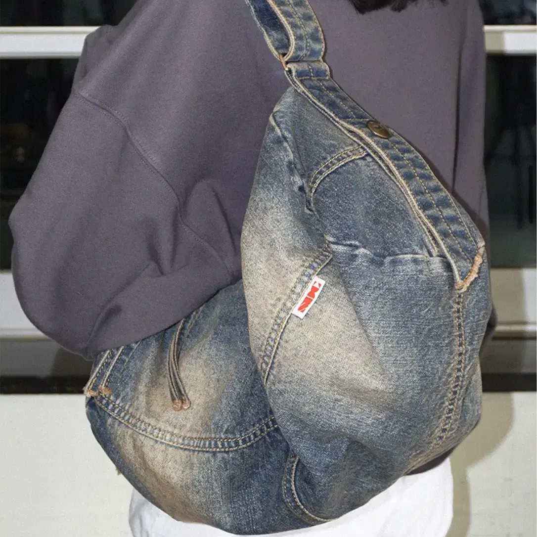 스컬프터 더플백 Washed Denim Duffle Bag