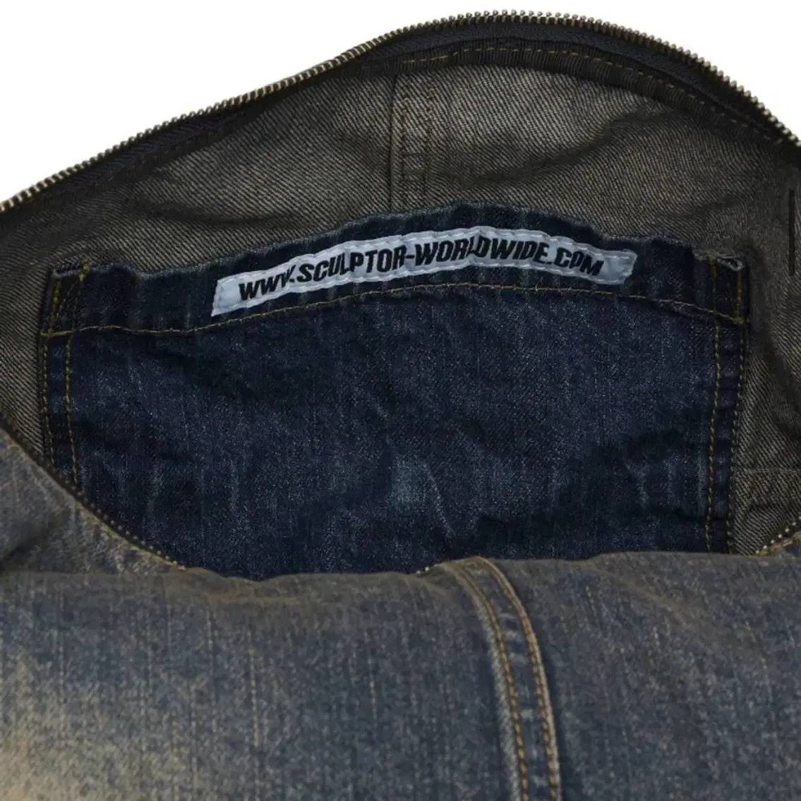 스컬프터 더플백 Washed Denim Duffle Bag