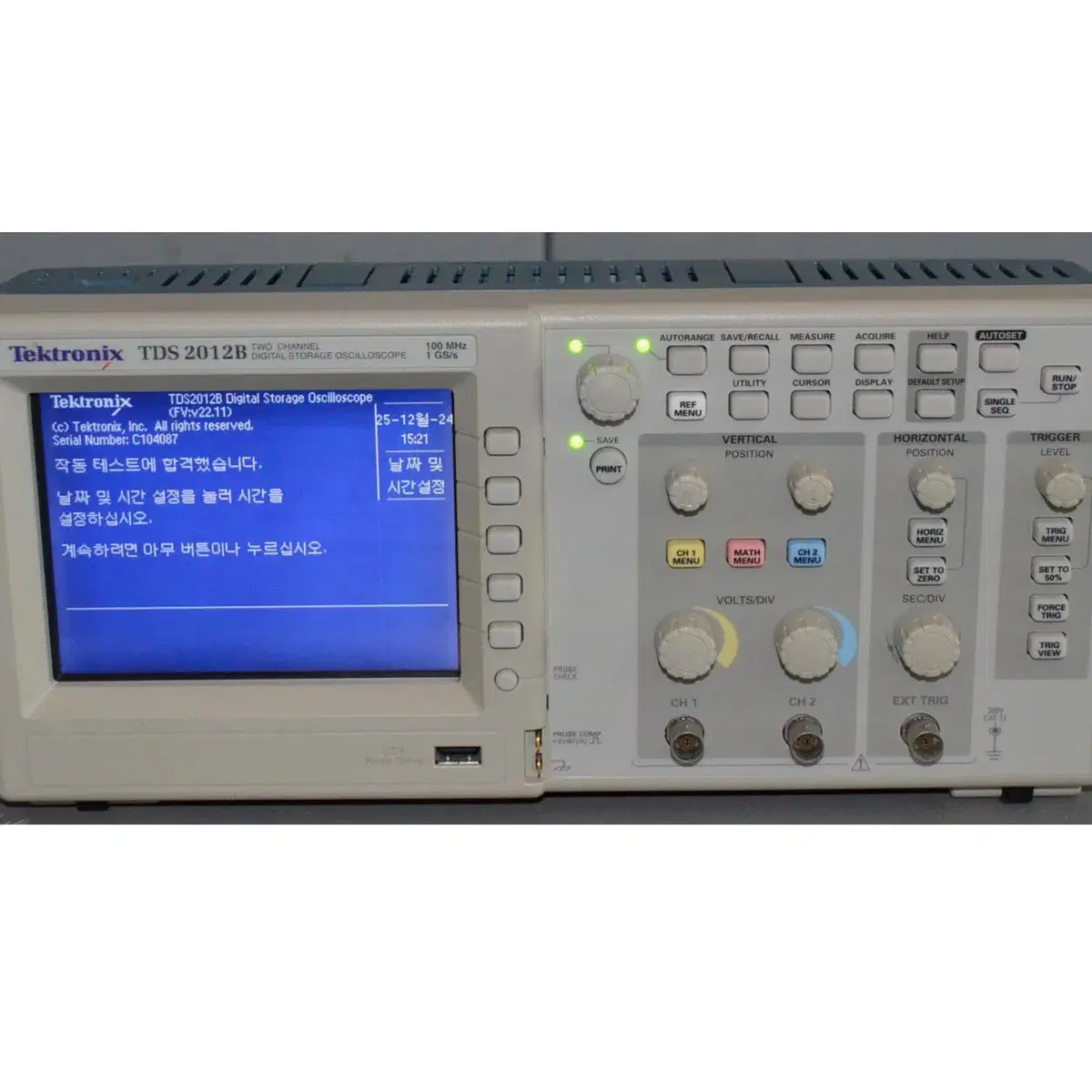 Tektronix TDS 2012B Oscilloscope