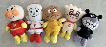호빵맨 봉제 인형 묶음 판매 푸리치 콩