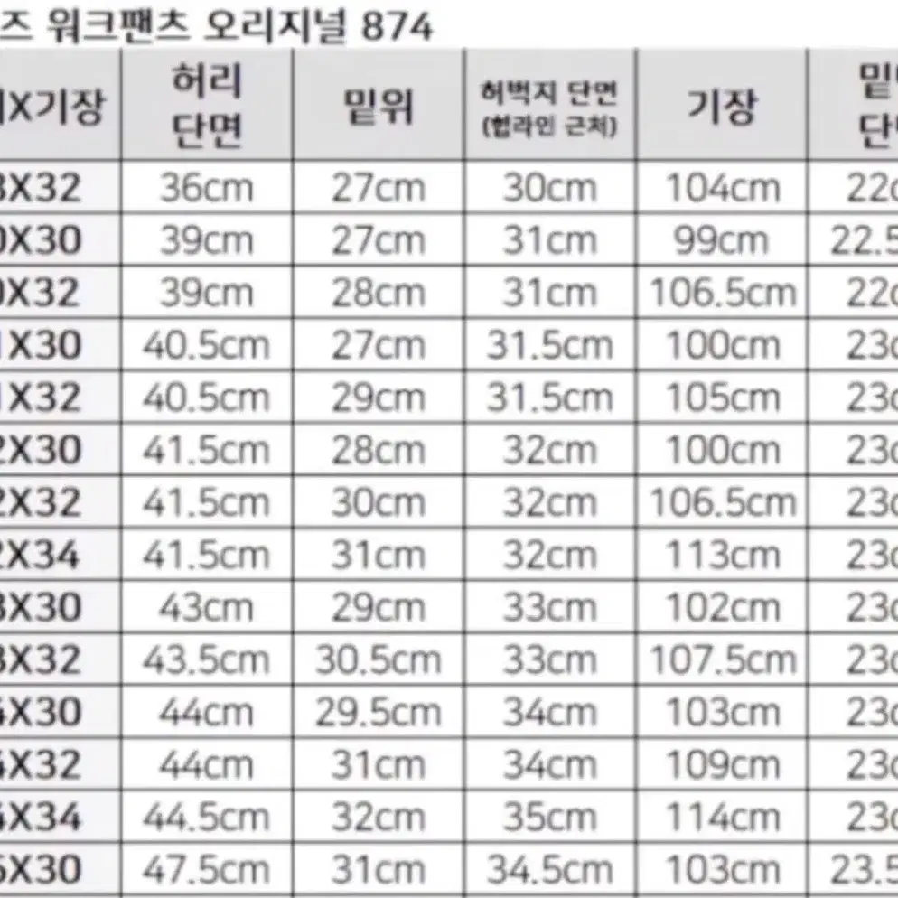 디키즈 874 카키 33x32 거의 새것