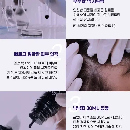 사이드블랙 글램터치 SMP 전용색소 두피전용 정수리전용 헤어라인전용 SM