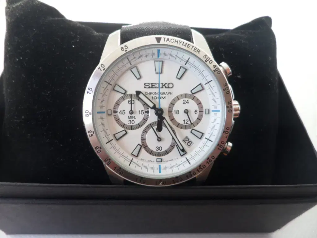 정품 세이코 seiko 6t63-00d0 남성용 손목 시계