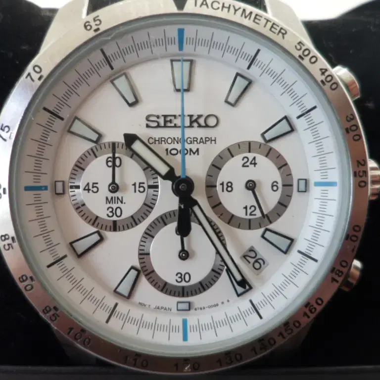 정품 세이코 seiko 6t63-00d0 남성용 손목 시계