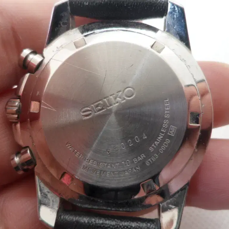 정품 세이코 seiko 6t63-00d0 남성용 손목 시계