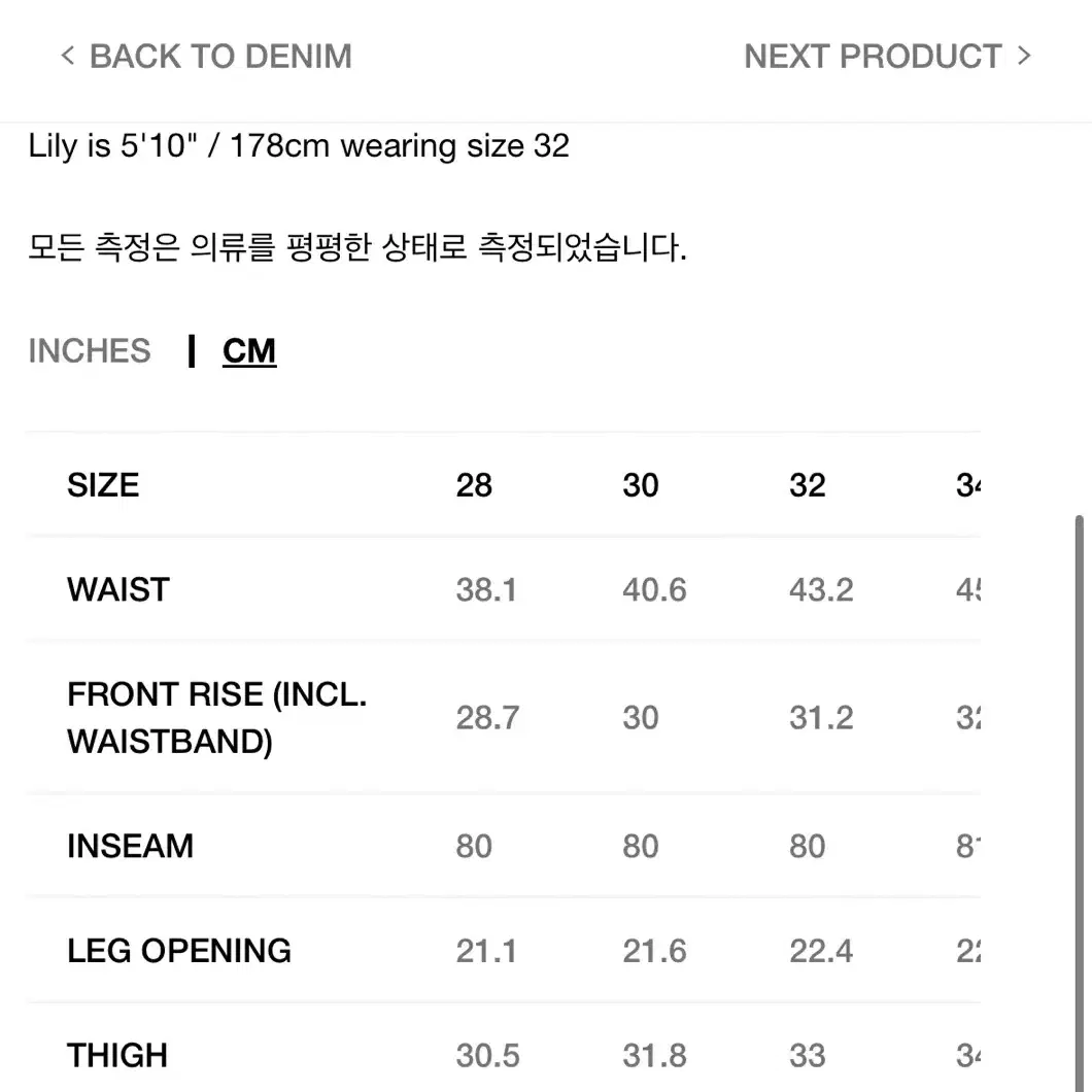 스투시 뉴 클래식 진 데님(30)